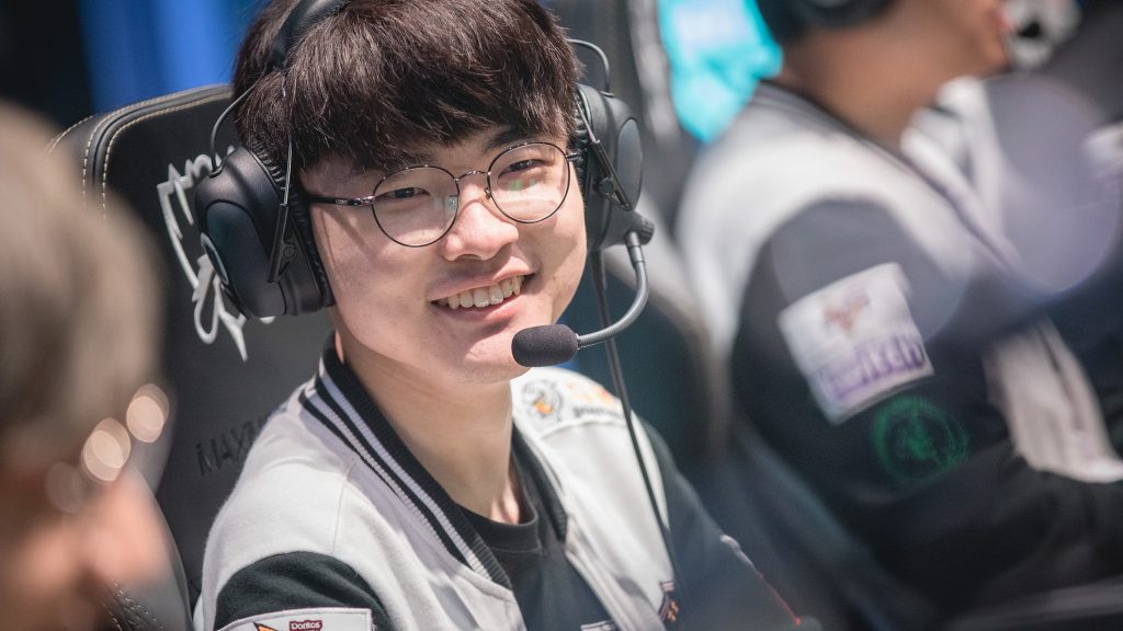 Faker smiling