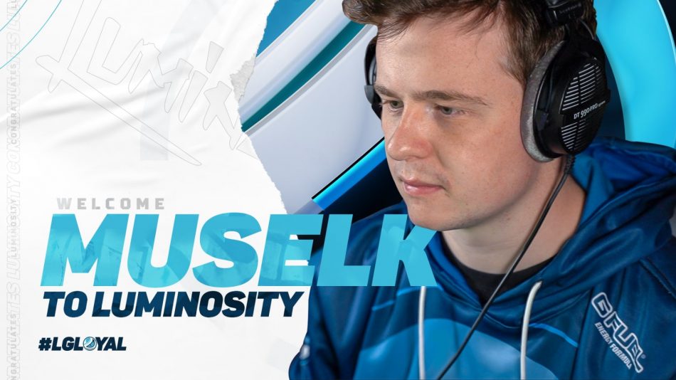 Luminosity Gaming announce Muselk as their newest addition to Fortnite