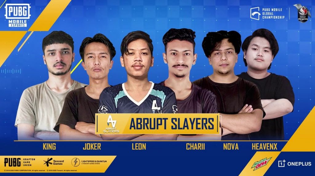 PUBG Mobile Global Championship Finals - Abrupt Slayers